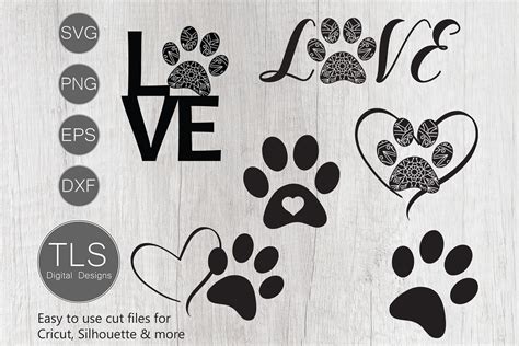 Dog Paw Print SVG (521987) | Cut Files | Design Bundles