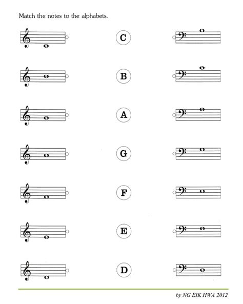 Beginner Free Printable Music Theory Worksheets - Printable Templates