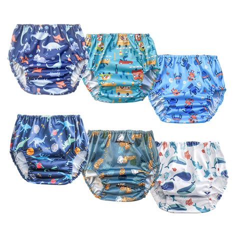 Buy BISENKID 6 Packs Waterproof Plastic Underwear for Toddlers Potty ...