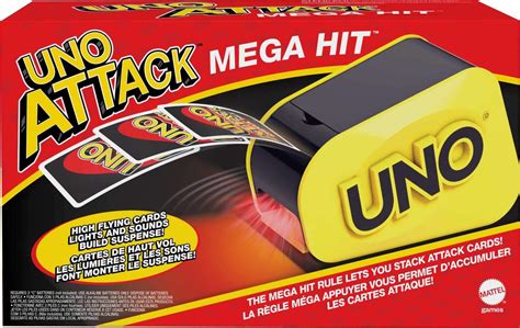 UNO Attack Mega Hit Card Game for Kids, Adults and Family Night with ...