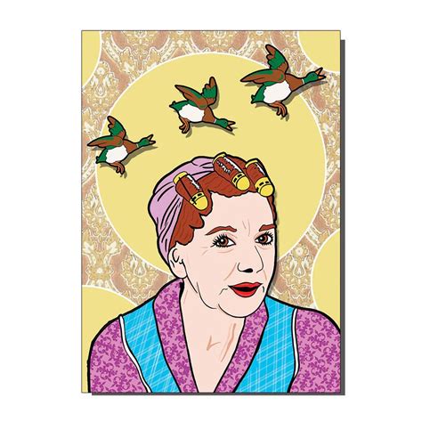 Hilda Ogden Flying Ducks Coronation St Greetings Card from Bite Your Granny