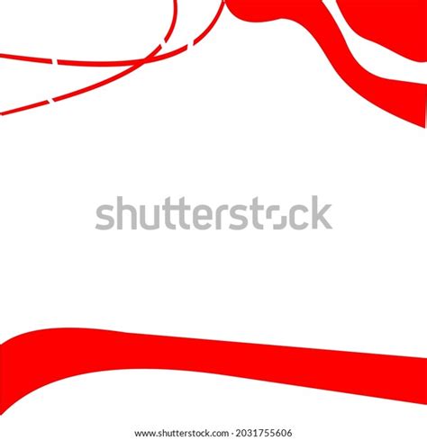 Red White Flag Vector Illustration Template Stock Vector (Royalty Free ...