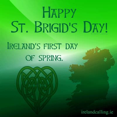 Happy St. Brigid's Day! Traditionally in Ireland it is regarded as the ...