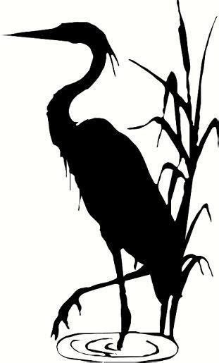 Pin by Danielle LoMonaco on Animal Silhouettes | Heron tattoo, Bird ...