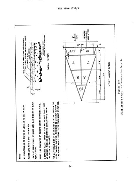 Figure 15b. Shuffleboard Court - - Construction Detail