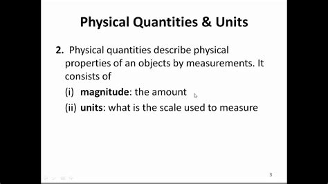 Measurement and Units what is a physical quantity - YouTube