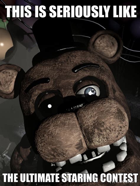 FNAF Meme: Freddy Staring Contest by PastelSketch on DeviantArt