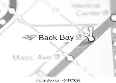 Back Bay Station Boston Metro Map Stock Photo (Edit Now) 541970326