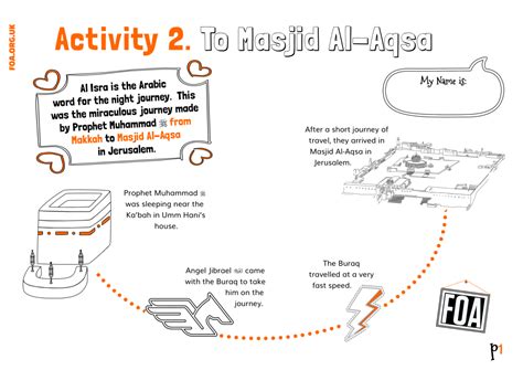 Aqsa Week Kids - Al-Isra Wal Miraj (Activity 2) | An Nasihah Publications