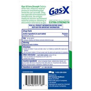 Gas-X Extra Strength Gas Relief Chewable Tablets