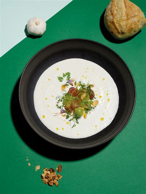 Ajo blanco with grapes, almonds and dry sherry recipe | epicure Magazine