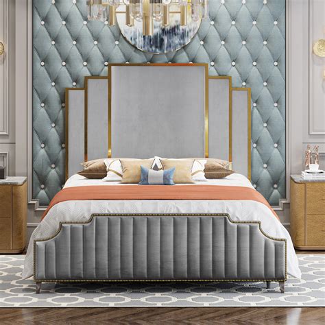 Willa Arlo Interiors Ordway Modern Velvet Upholstered Padded Headboard ...