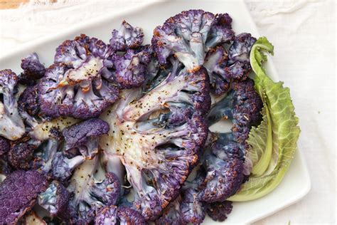 Roasted Purple Cauliflower – Claudia's Table