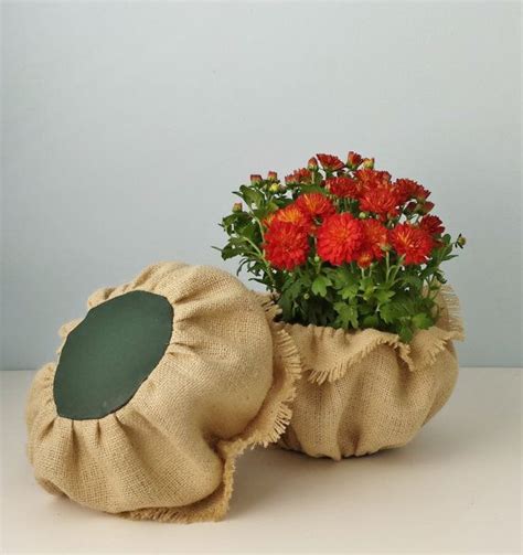 Burlap Pot Covers Burlap Plant Sleeves Florist Supplies Potted Plant ...