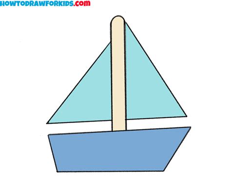 Boats Drawing For Kids