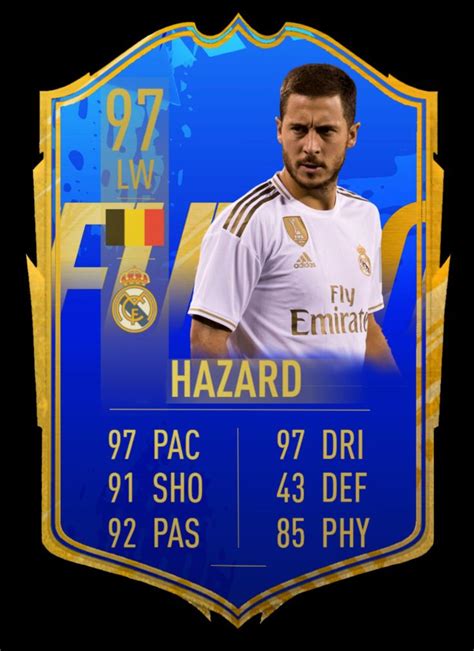 Eden Hazard TOTS | Cartas de fútbol, Jugadores de fútbol, Cartas fifa