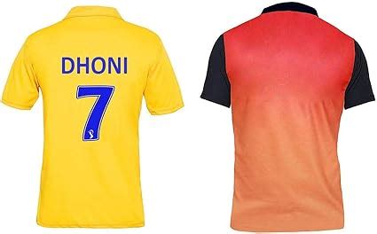 csk Cricket Team Jersey and srh Jersey 2020 ipl (X-Large 42): Amazon.in ...