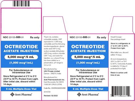 Octreotide: Package Insert / Prescribing Information