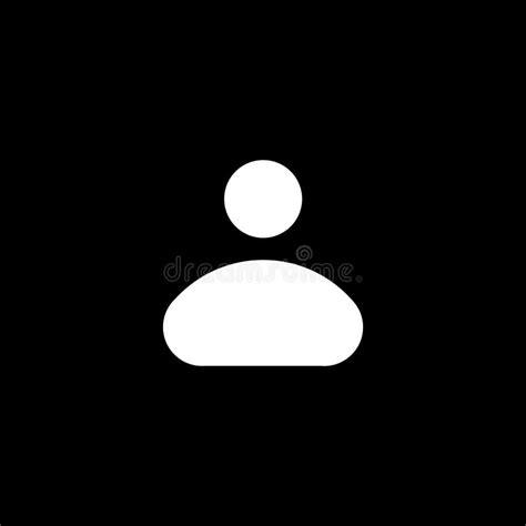 Person Icon on Black Background. Person Solid Vector, Stock Vector ...