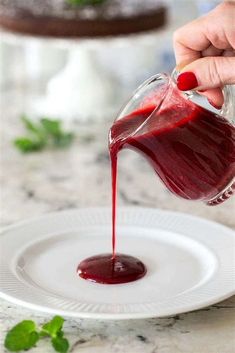 Easy Raspberry Coulis | The Café Sucre Farine