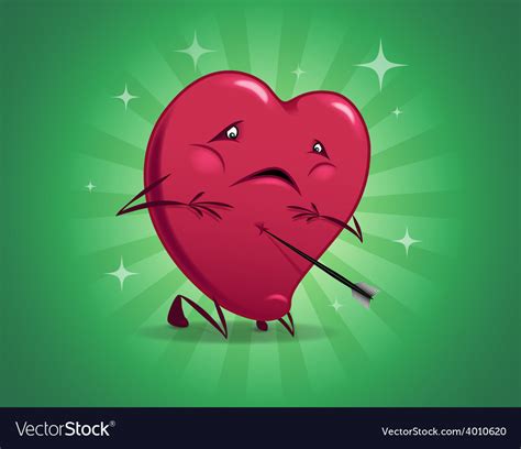 Wounded heart Royalty Free Vector Image - VectorStock