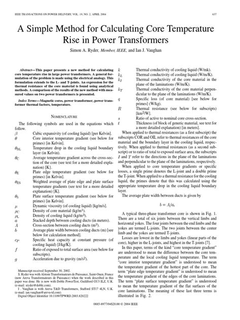 Calculating Core Temperature | PDF | Boundary Layer | Electrical ...