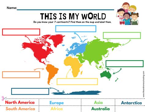 The 7 Continents Printable Activity - Made By Teachers