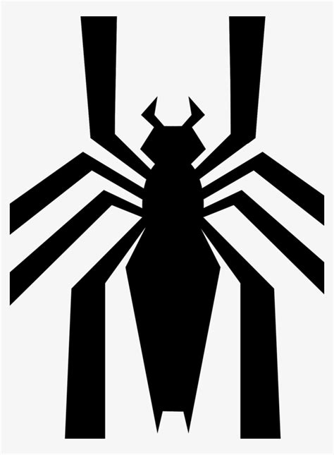 Symbiote Spiderman Symbol - Anti Venom Marvel Logo Transparent PNG ...