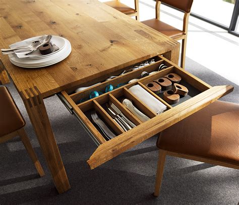 Dinette table with drawers