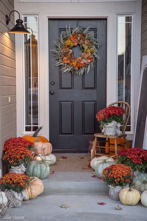 Vintage Fall Front Porch Decor Pumpkin