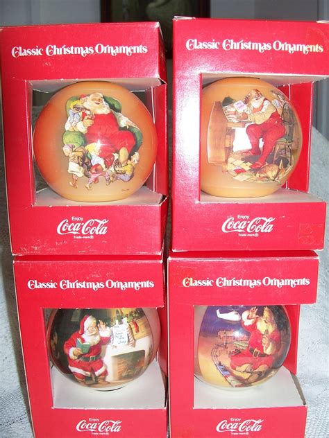 Vintage Coca-Cola Classic Christmas Ornaments