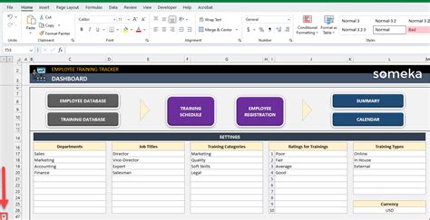 Employee Training Tracker Excel Template