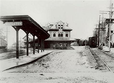 ANTHRACITE COAL REGION: Lehigh Valley RR Station at Hazleton ...