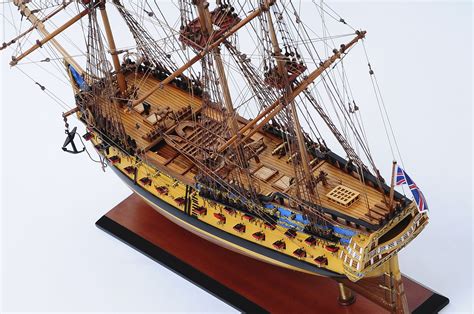 HMS Bellona Model Ship, wooden,historical,handcrafted,ready made,tall ...