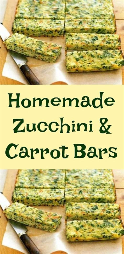 Homemade Zucchini And Carrot Bars | Recipe | Healthy snacks recipes ...