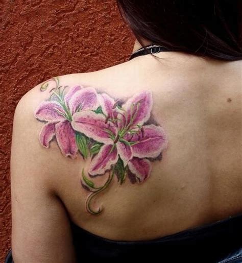 White and pink lilies tattoo...beautiful. Pretty realistic. | Tattoos ...