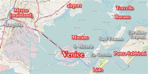 Venice Islands Map