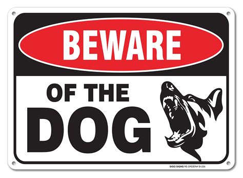 Beware Of Dog Printable Sign