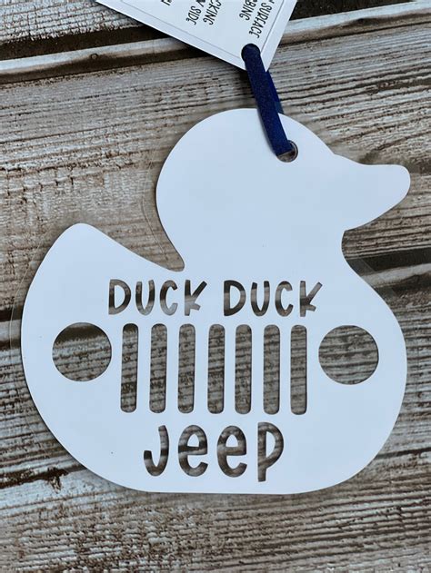 Duck Duck Jeep Tagging Decals | Etsy