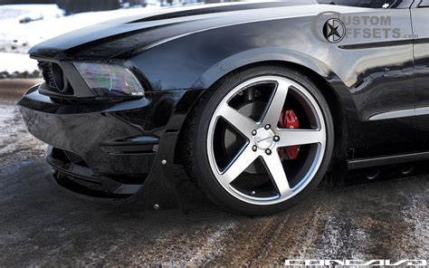 Wheel Offset 2011 Ford Mustang Flush Dropped 1 3 Custom Rims