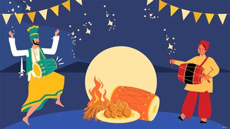 Happy Lohri Background in EPS, Illustrator, JPG, PSD, PNG, PDF, SVG ...