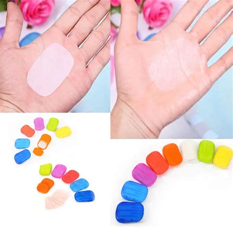 Convenient Washing Hand Bath Travel Scented Slice Sheets Foaming Box ...