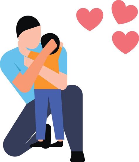 Father hugging his son. 25073299 Vector Art at Vecteezy