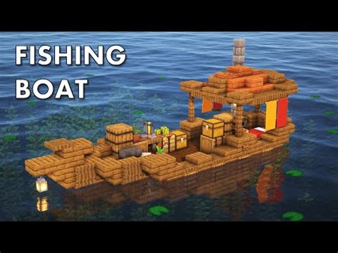 Minecraft how to build a fishing boat tutorial – Artofit