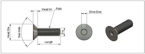 M3 Counter Sunk Socket Screw