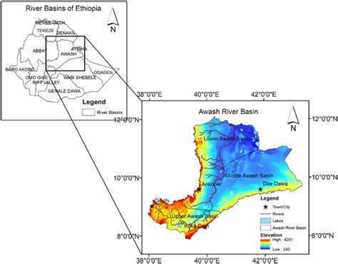 Location of the Awash river basin | Download Scientific Diagram