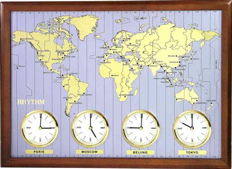 Clocks Around The World by Rhythm CMW902NR06 - The Clock Depot