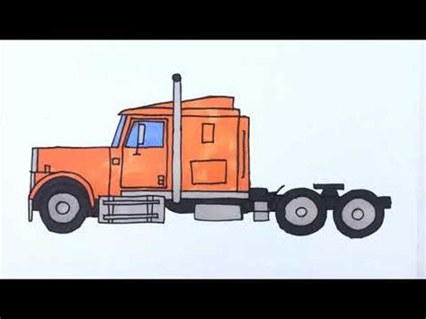 How To Draw A Semi Truck