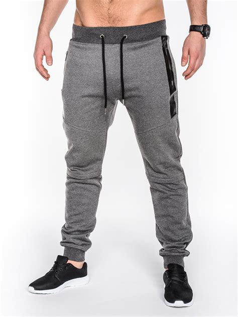 Men's sweatpants P464 - dark grey | MODONE wholesale - Clothing For Men