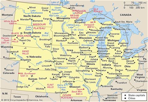 Western Usa Map With Cities